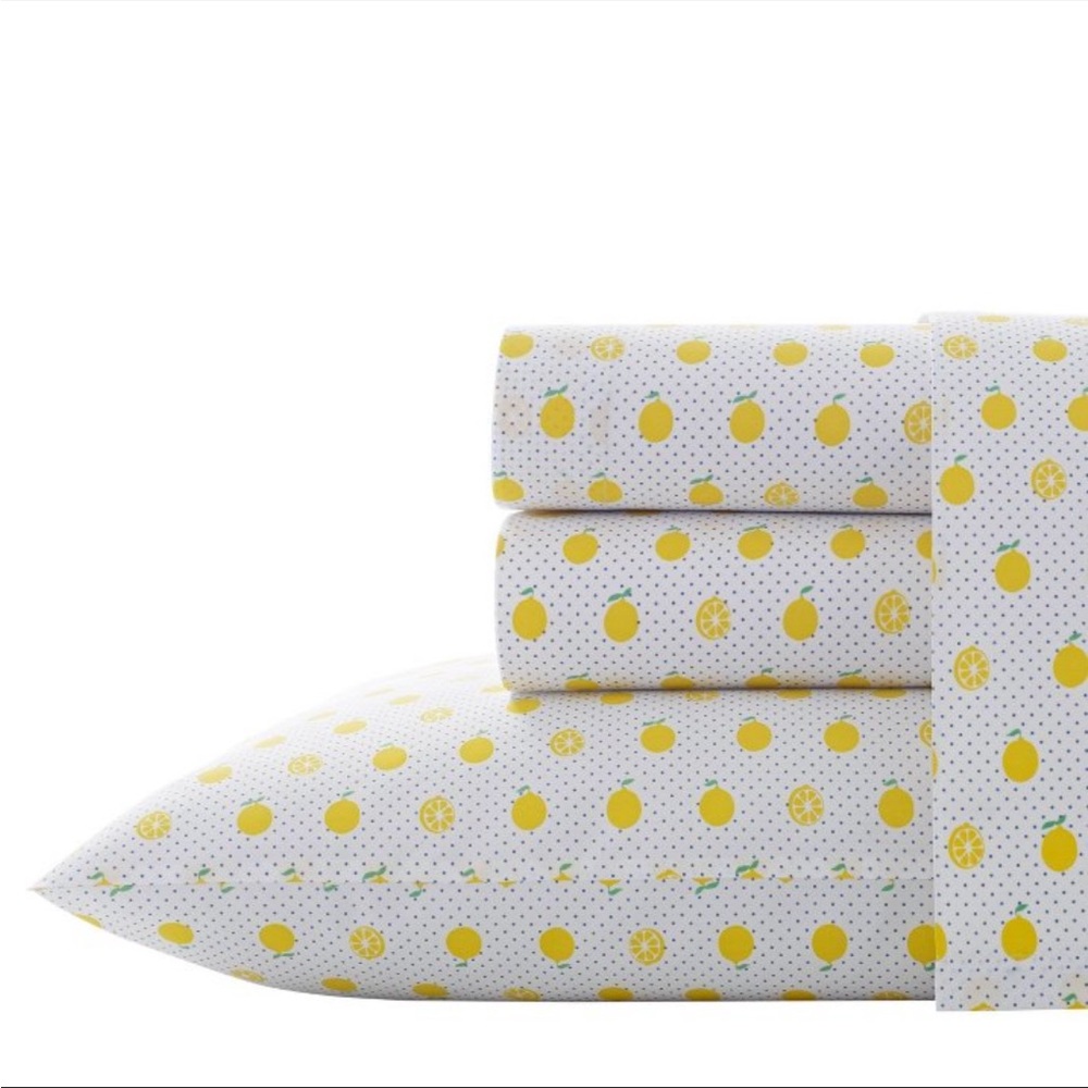 Poppy and Fritz Lemon sheet set -Queen NEW
